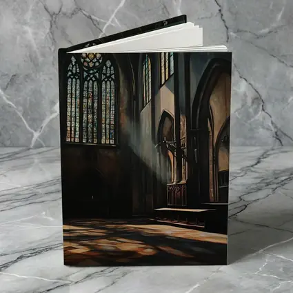 Gothic Cathedral Interior Stained Glass Light