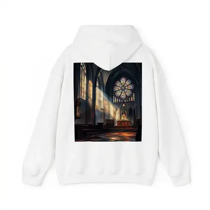 Gothic Cathedral Interior Stained Glass Light