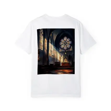 Gothic Cathedral Interior Stained Glass Light