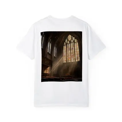 Gothic Cathedral Interior Stained Glass Light Rays