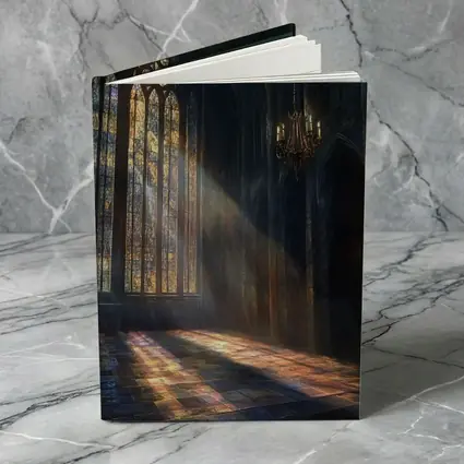 Gothic Cathedral Stained Glass Light Rays Interior