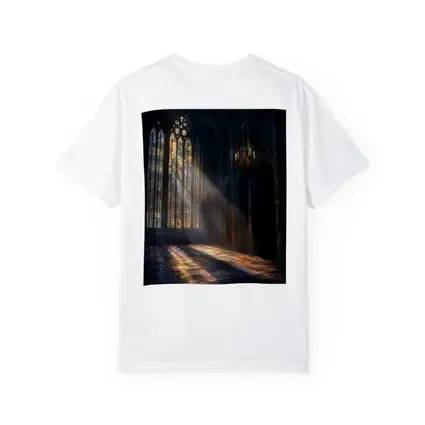 Gothic Cathedral Stained Glass Light Rays Interior