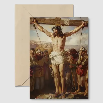 Jesus Christ Crucifixion Classical Oil Painting