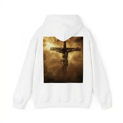 Jesus Christ Crucifixion Dramatic Golden Clouds