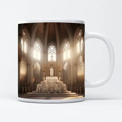 Gothic Cathedral Altar Light Rays Interior