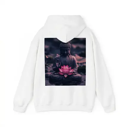 Buddha Statue Lotus Flower Purple Moody