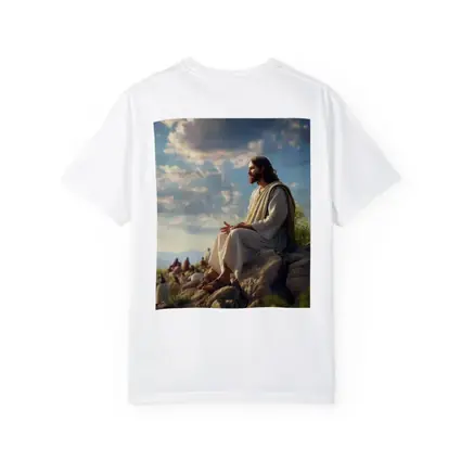 Jesus Teaching Disciples on Rocky Hillside