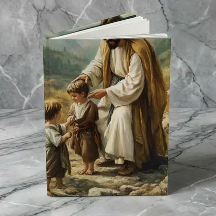 Jesus With Children Mountain Path Oil Painting