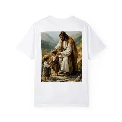 Jesus With Children Mountain Path Oil Painting