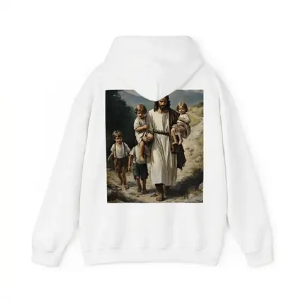 Jesus Walking With Children Mountain Path Painting