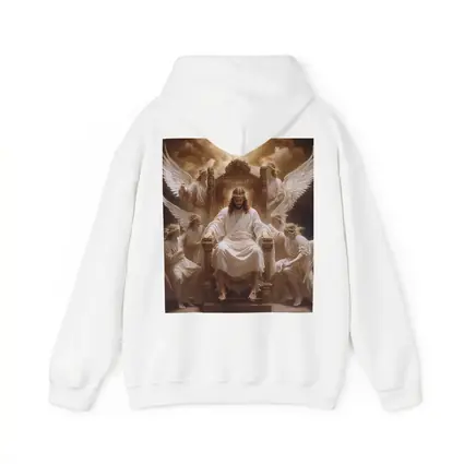 Jesus Christ Enthroned with Angels Religious Art