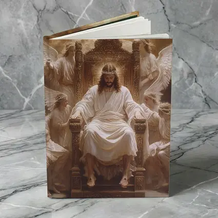 Jesus Christ Enthroned with Angels Religious Art