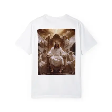 Jesus Christ Enthroned with Angels Religious Art