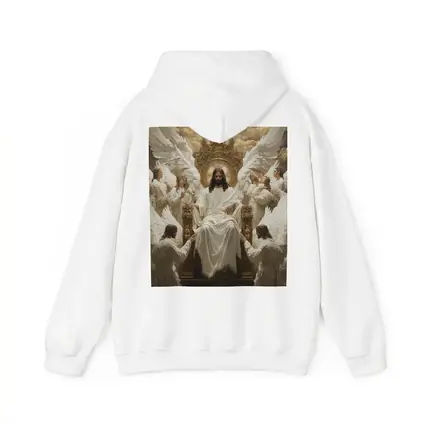 Jesus Christ Enthroned With Angels Gold