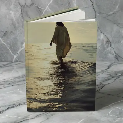 Jesus Walking On Water At Sunset