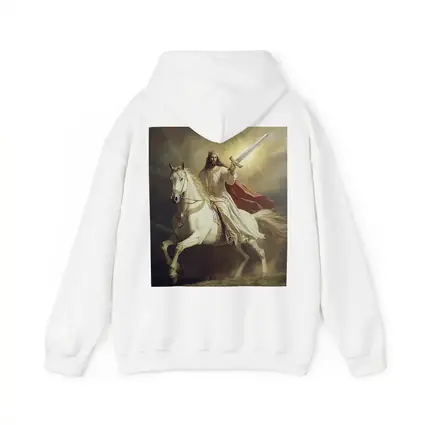 Jesus Christ Riding White Horse With Sword
