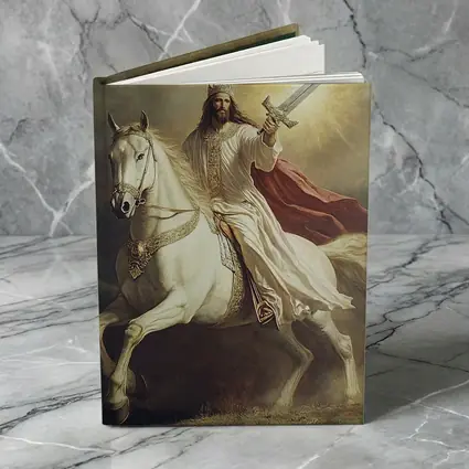Jesus Christ Riding White Horse With Sword
