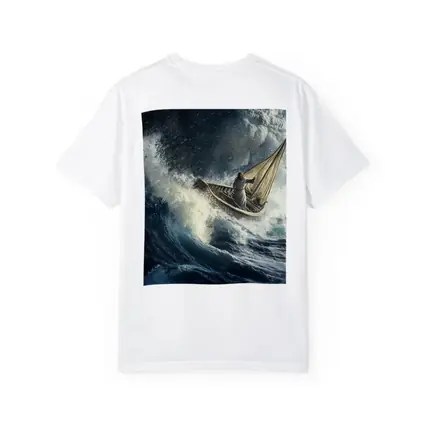 Jesus Calming Storm on Raging Sea