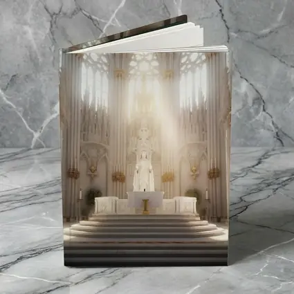 Gothic Cathedral Altar Divine Light Interior