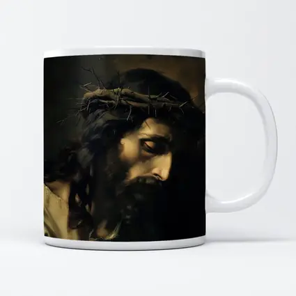 Jesus Christ Crown of Thorns Dark Painting