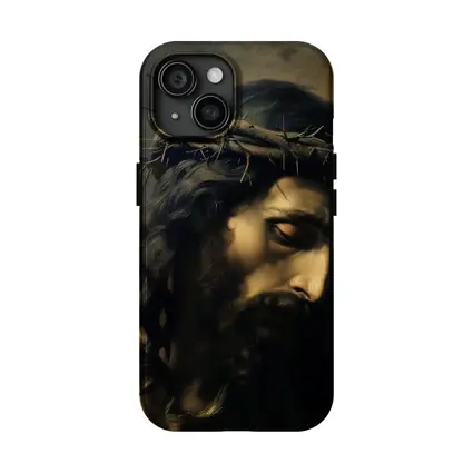 Jesus Christ Crown of Thorns Dark Painting