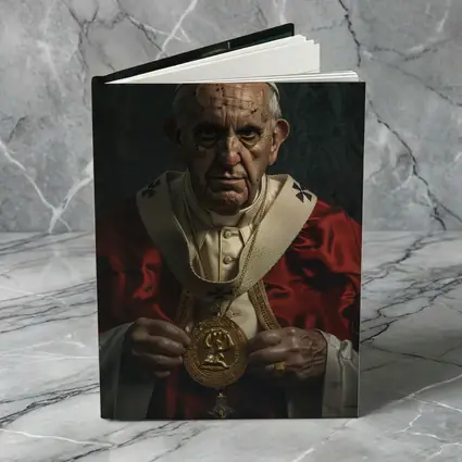 Catholic Pope Portrait Red Ceremonial Robes