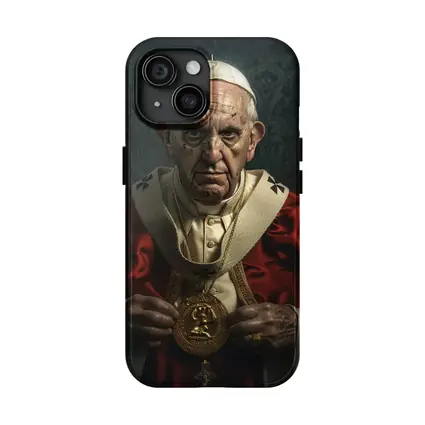 Catholic Pope Portrait Red Ceremonial Robes