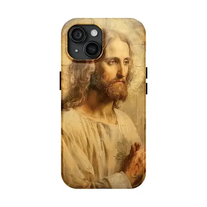 Jesus Christ Portrait Golden Textured Painting
