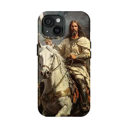 Jesus Christ Riding White Horse With Sword