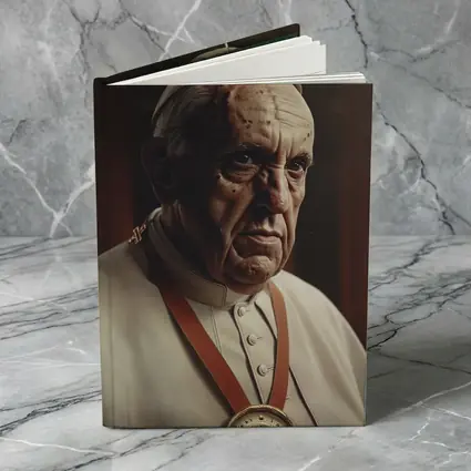 Pope Portrait Dark Dramatic Religious Background