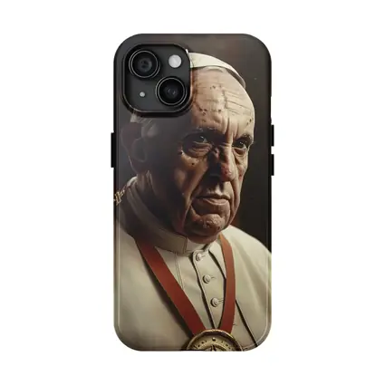 Pope Portrait Dark Dramatic Religious Background