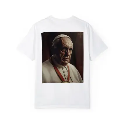 Pope Portrait Dark Dramatic Religious Background