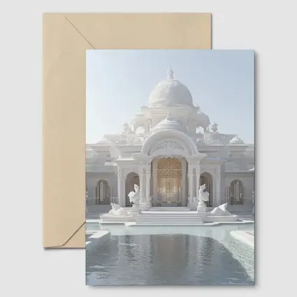 White Marble Indian Palace Reflection Pool