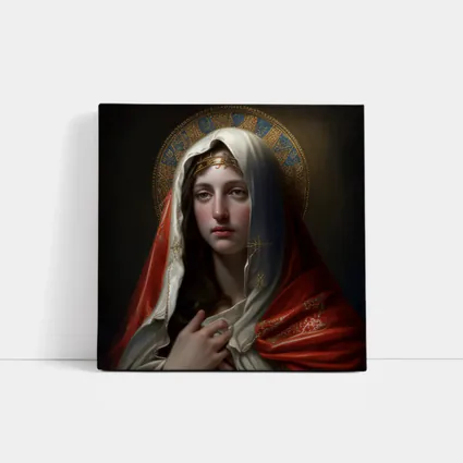 Virgin Mary Portrait Religious Classical Oil Painting