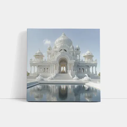 White Marble Temple Reflecting Pool Architecture