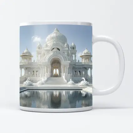 White Marble Temple Reflecting Pool Architecture