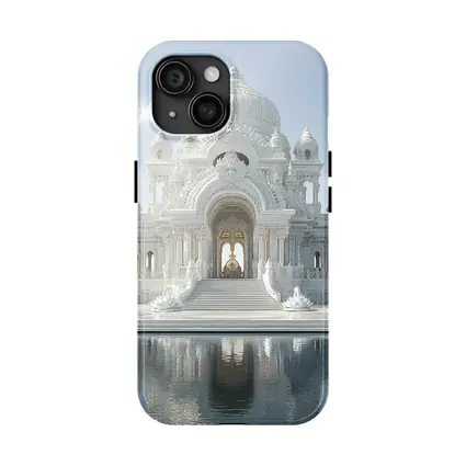 White Marble Temple Reflecting Pool Architecture