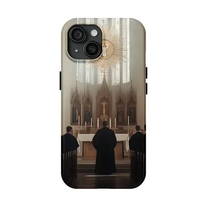 Catholic Mass Altar Church Interior Scene