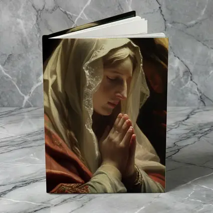 Virgin Mary Praying Classical Religious Oil Painting