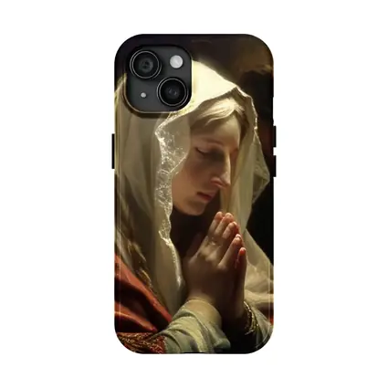 Virgin Mary Praying Classical Religious Oil Painting