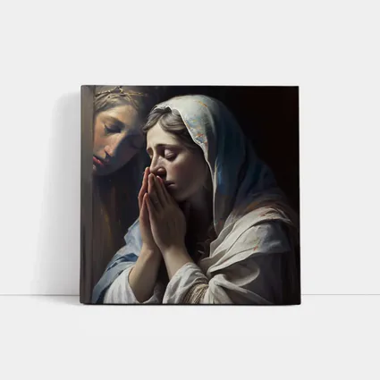 Praying Woman Classical Religious Painting Art