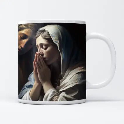 Praying Woman Classical Religious Painting Art