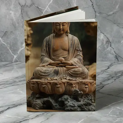 Ancient Stone Buddha Statue Lotus Seat