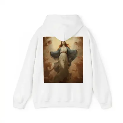 Virgin Mary Ascending Angels Religious Renaissance Art