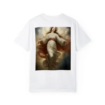 Virgin Mary Ascending Through Heavenly Clouds Art