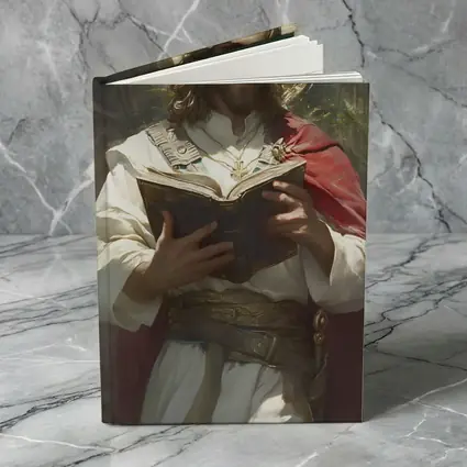 Jesus Christ Reading Holy Bible Painting Art