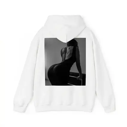 Black and White Woman Back Dress Art