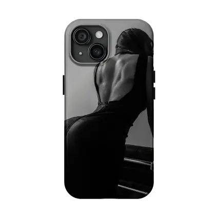 Black and White Woman Back Dress Art