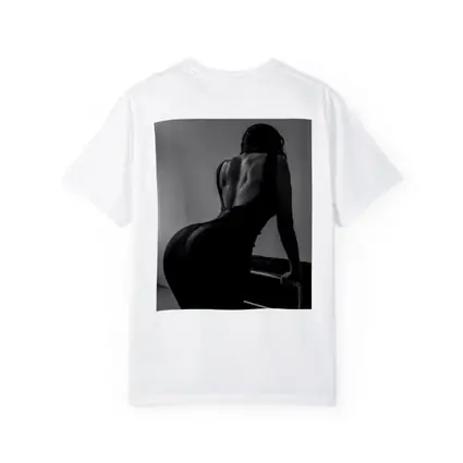 Black and White Woman Back Dress Art