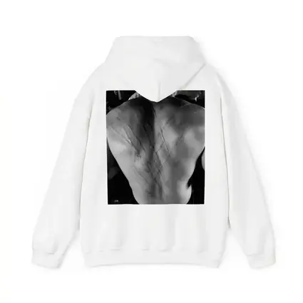 Scarred Male Back Black White Photography